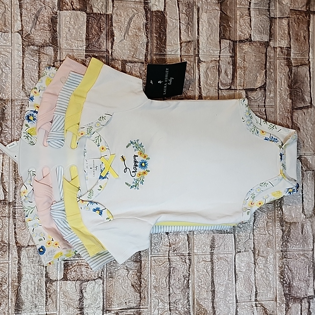 Laura Ashley Baby Bodysuits Brand New Set Of 5